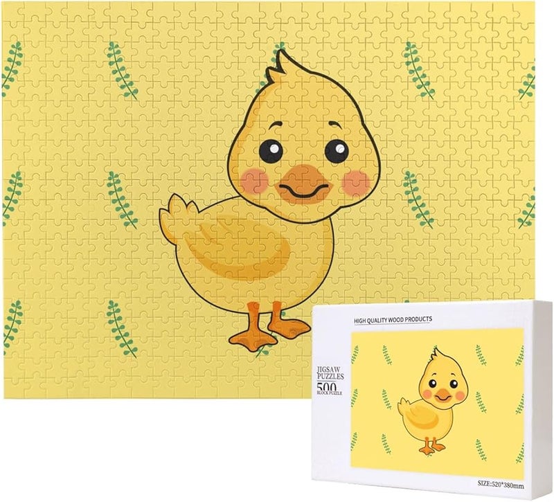 لغز بازل كرتون بطة فايا 500 قطعة للكبار ديكور منزلي هدية 20.4 × 15 - Image 1